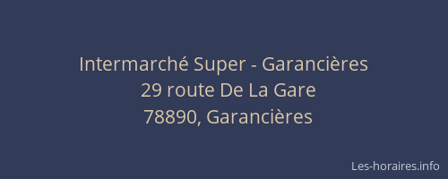 Intermarché Super - Garancières