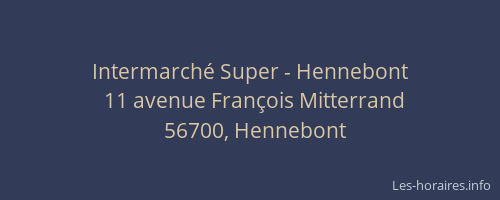 Intermarché Super - Hennebont