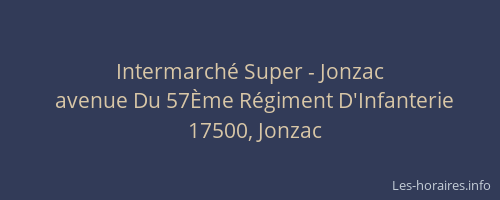Intermarché Super - Jonzac
