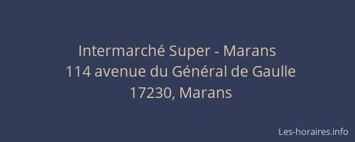 Intermarch&eacute; Super - Marans