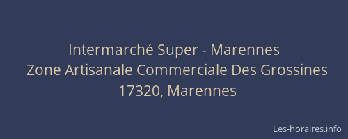 Intermarché Super - Marennes