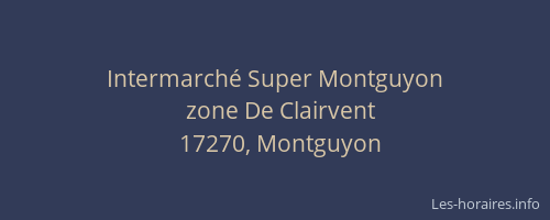 Intermarché Super Montguyon