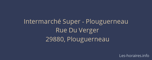 Intermarché Super - Plouguerneau