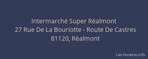 Intermarché Super Réalmont