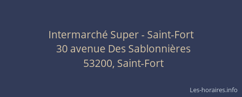 Intermarché Super - Saint-Fort