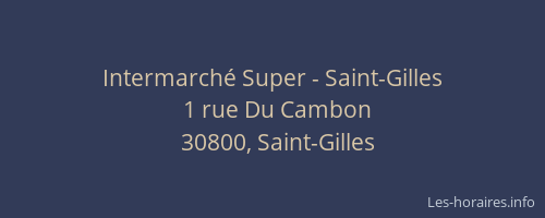 Intermarch&eacute; Super - Saint-Gilles