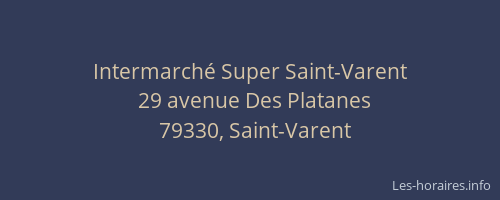 Intermarché Super Saint-Varent