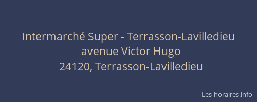 Intermarché Super - Terrasson-Lavilledieu