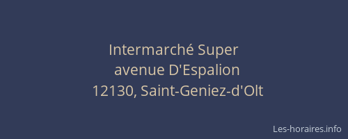 Intermarch&eacute; Super