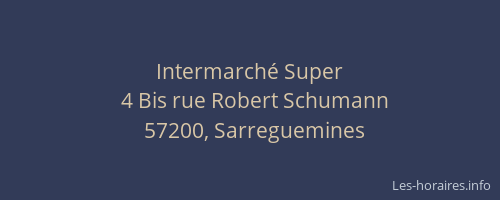 Intermarch&eacute; Super