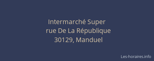 Intermarch&eacute; Super