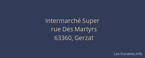 Intermarch&eacute; Super