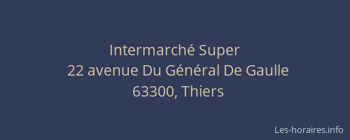 Intermarch&eacute; Super