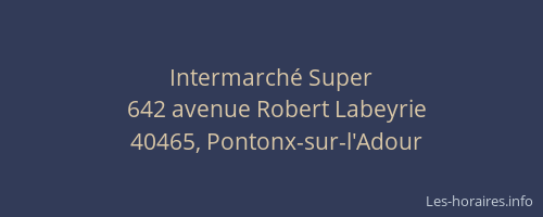 Intermarch&eacute; Super