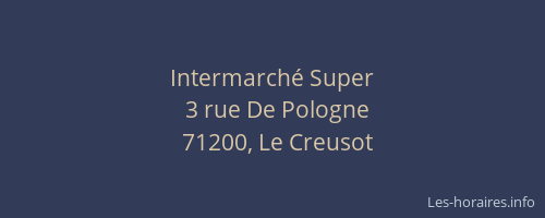 Intermarch&eacute; Super