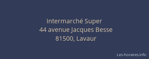 Intermarch&eacute; Super