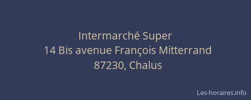Intermarch&eacute; Super