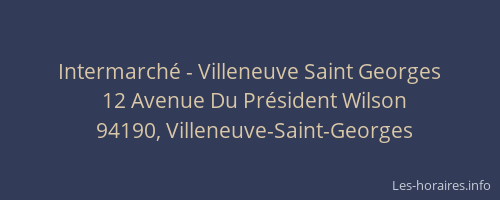 Intermarché - Villeneuve Saint Georges
