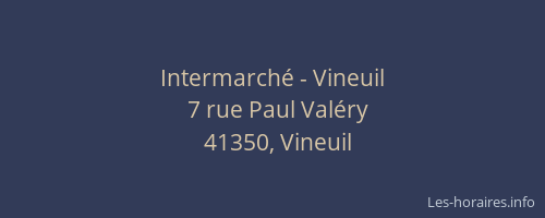 Intermarché - Vineuil
