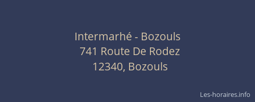 Intermarh&eacute; - Bozouls
