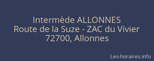 Intermède ALLONNES