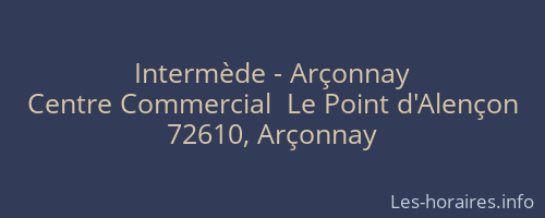 Intermède - Arçonnay