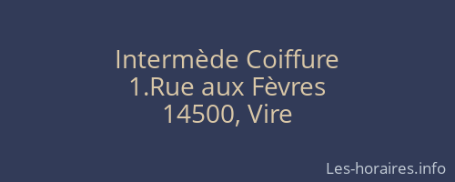 Intermède Coiffure