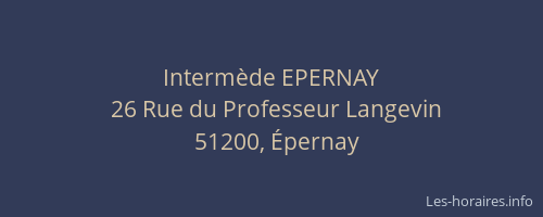 Intermède EPERNAY