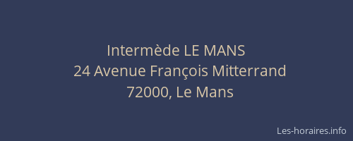 Intermède LE MANS
