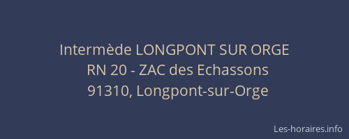 Intermède LONGPONT SUR ORGE
