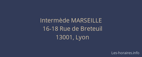 Intermède MARSEILLE