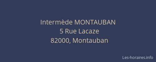 Intermède MONTAUBAN