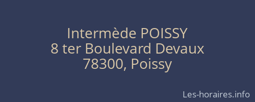 Intermède POISSY