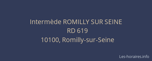 Intermède ROMILLY SUR SEINE