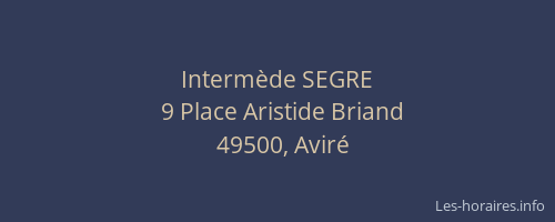 Intermède SEGRE