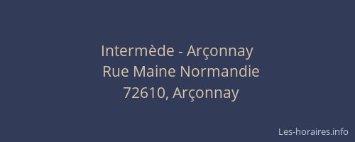 Interm&egrave;de - Ar&ccedil;onnay