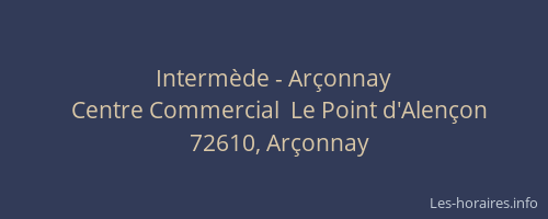 Interm&egrave;de - Ar&ccedil;onnay