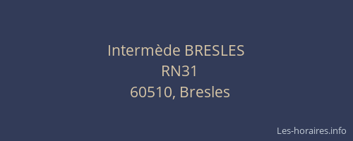 Intermède BRESLES