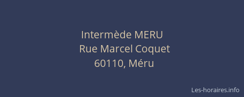 Intermède MERU