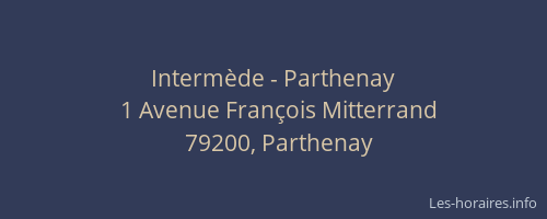 Intermède - Parthenay