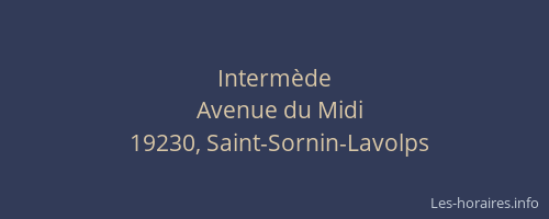 Interm&egrave;de