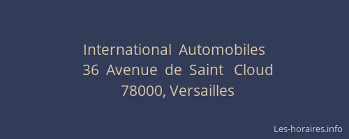 International  Automobiles
