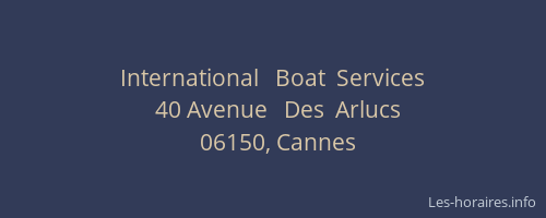 International   Boat  Services