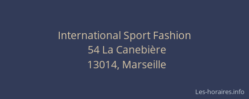 International Sport Fashion