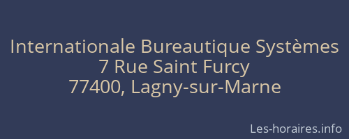 Internationale Bureautique Systèmes
