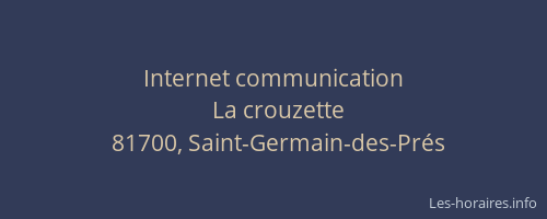 Internet communication