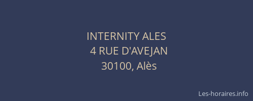 INTERNITY ALES