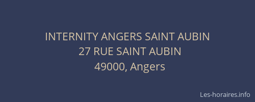 INTERNITY ANGERS SAINT AUBIN