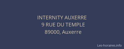 INTERNITY AUXERRE