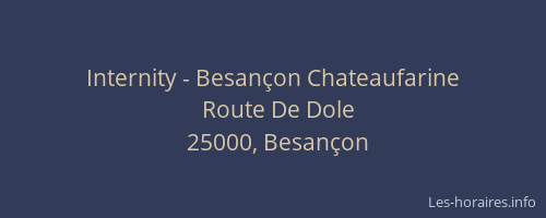 Internity - Besançon Chateaufarine
